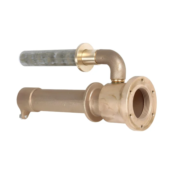 Prolaz za zid bazena 1 1/2" In za hidromasažnu mlaznicu- dubina 240 mm, Spoj 1" In I 1/2" In