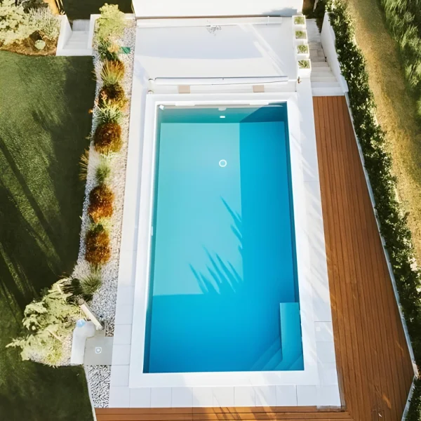 Bazen Easypool PLUS sa kutnim stepenicama i klupom